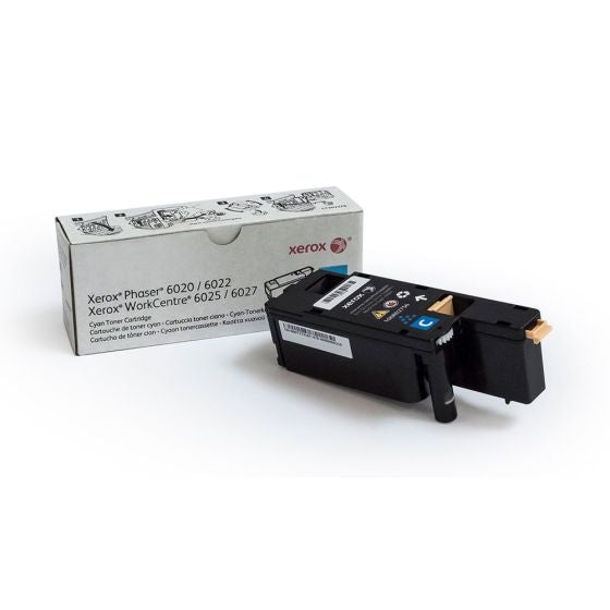 Xerox 106R02756 Original Cyan Toner Cartridge Works With Xerox Phaser 6022, WorkCentre 6027