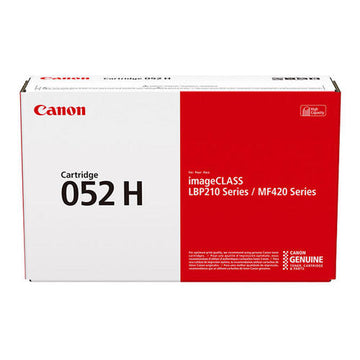 Canon 052H Original Black High Yield Toner Cartridge, 2200C001