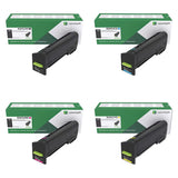 Lexmark 82K1UK0 82K1UC0 82K1UM0 82K1UY0 Original Ultra High Yield Return Program Toner Cartridges 4-Pack BK/C/M/Y