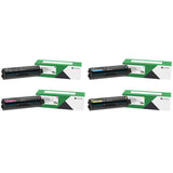 Lexmark 20N1HK0 20N1HC0 20N1HM0 20N1HY0 Original High Yield Return Program Toner Cartridges 4-Pack BK/C/M/Y