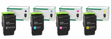 Lexmark 78C1UK0 78C1UC0 78C1UM0 78C1UY0 Original Ultra High Yield Return Program Toner Cartridges 4-Pack BK/C/M/Y
