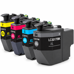Brother LC3017 Compatible Ink Cartridge Combo – High Yield BK/C/Y/M, 4-Pack
