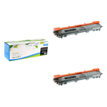 Compatible Brother TN221BK Black Toner Cartridges – Fuzion, 2-Pack