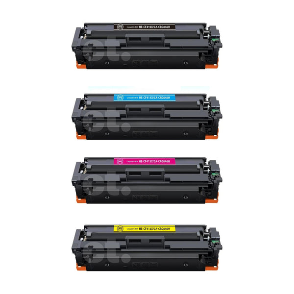 Canon 046H Compatible High Yield Toner Cartridge Combo – BK/C/M/Y, 4-Pack