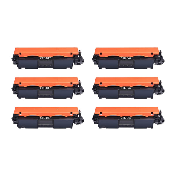 Canon 047 Compatible Black Toner Cartridge (2164C001AA) – 6-Pack