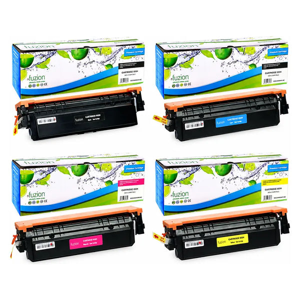 Compatible Canon 055H High-Yield Colour Toner Cartridges – Fuzion, 4-Pack