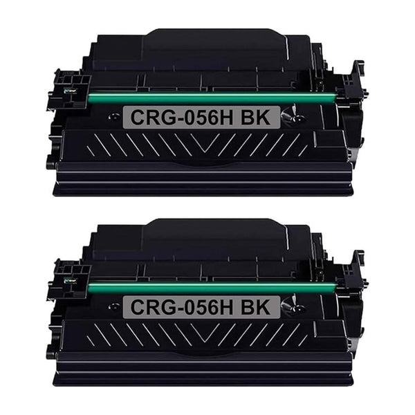 Canon 056H Compatible High Yield Black Toner Cartridge (3008C001) – 2-Pack