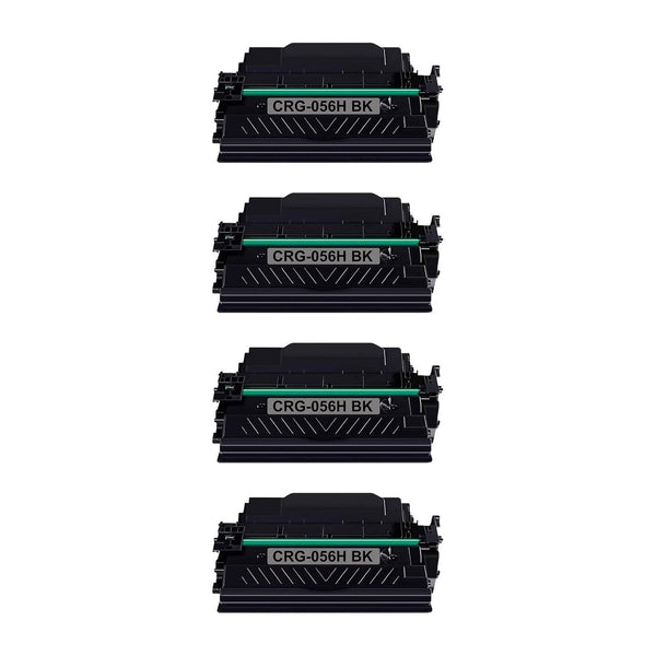 Canon 056H Compatible High Yield Black Toner Cartridge (3008C001) – 4-Pack