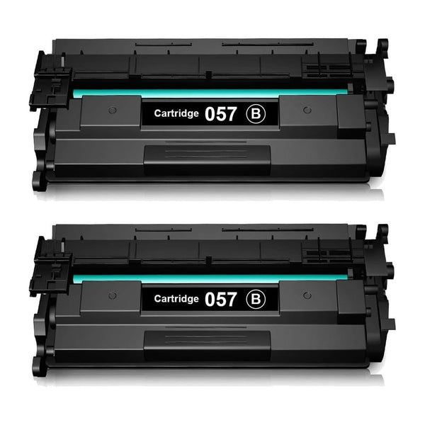 Canon 057 Compatible Black Toner Cartridge (3009C001) – 2-Pack
