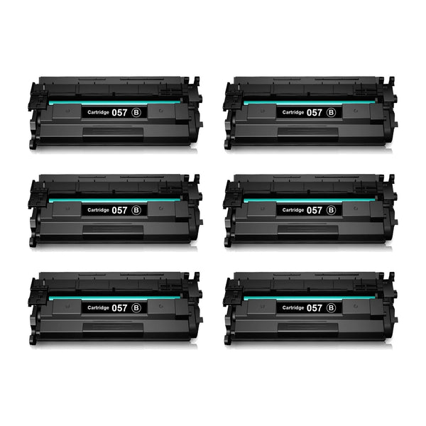 Canon 057 Compatible Black Toner Cartridge (3009C001) – 6-Pack