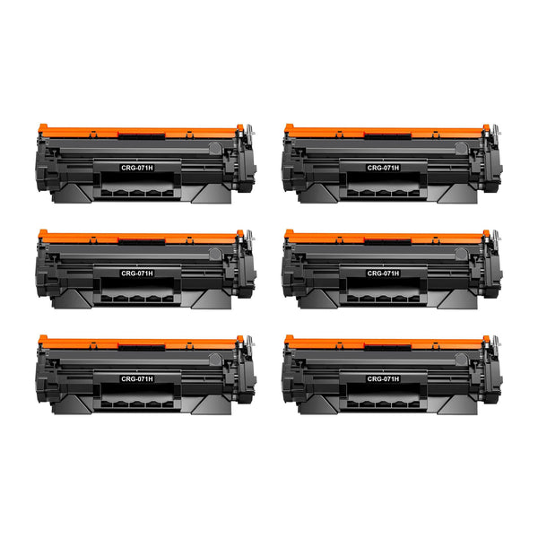 Canon 071H Compatible High Yield Black Toner Cartridge (5646C001) – 6-Pack