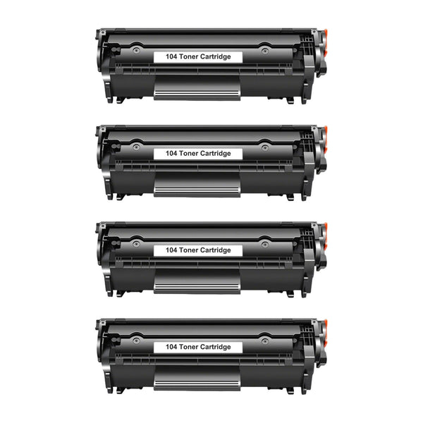Canon 104 Compatible Black Toner Cartridge (0263B001AA) – 4-Pack