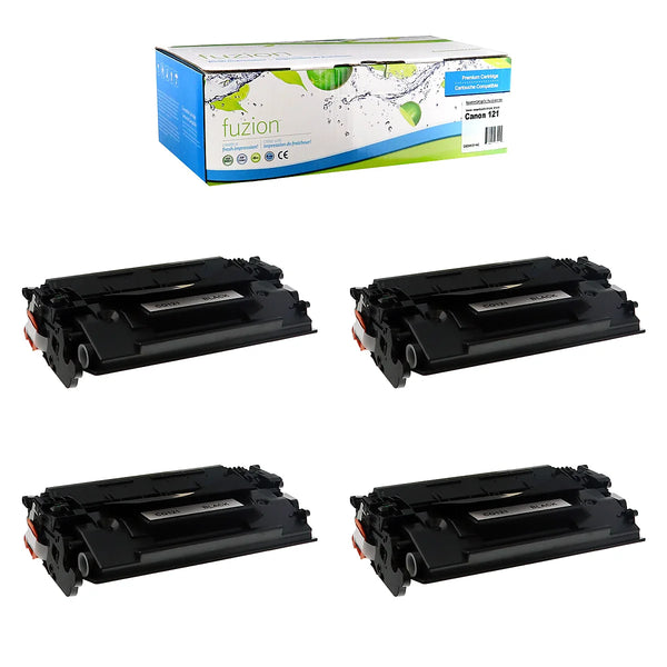Compatible Canon 121 Black Toner Cartridges – Fuzion, 4-Pack
