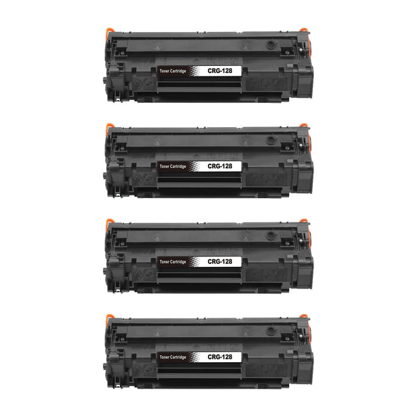 Canon 128 Compatible Black Toner Cartridge (3500B001AA) – 4-Pack