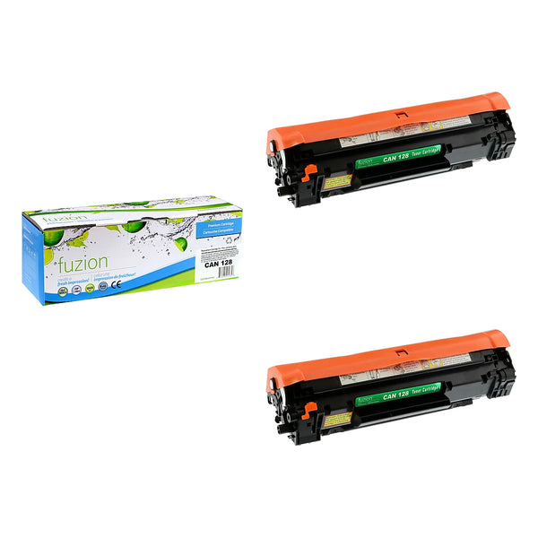 Compatible Canon 128 Black Toner Cartridges – Fuzion, 2-Pack