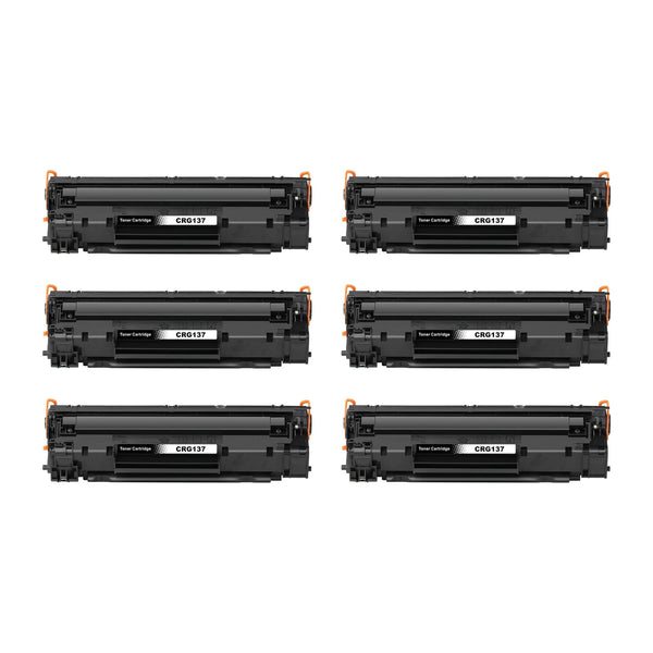 Canon 137 Compatible Black Toner Cartridge (9435B001) – 6-Pack