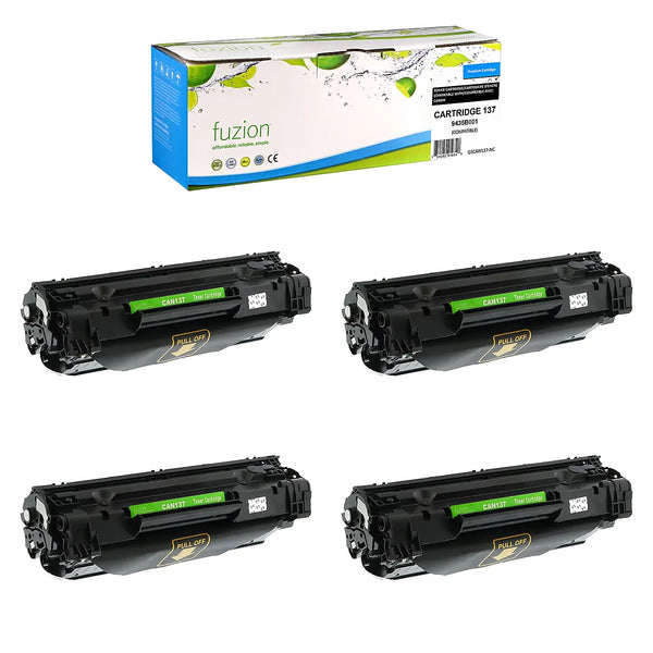 Compatible Canon 137 Black Toner Cartridges – Fuzion, 4-Pack