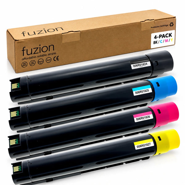 Compatible Xerox VersaLink C7120/C7125/C7130 Extra High-Yield Toner Cartridges – Fuzion, 4-Pack (BK/C/M/Y)