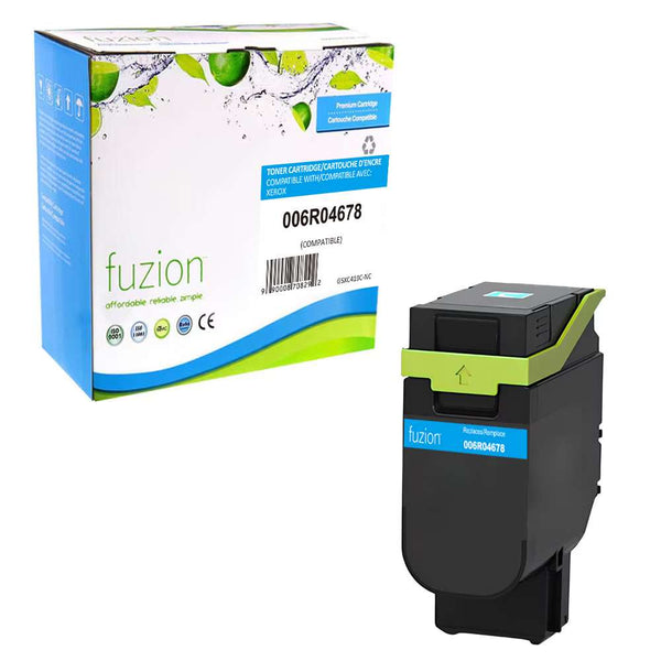 Compatible Xerox 006R04678 Standard-Yield Cyan Toner Cartridge – Fuzion