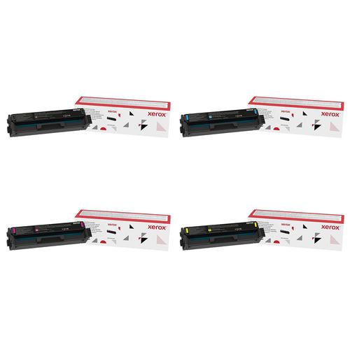 Xerox 006R04391 006R04392 006R04393 006R04394 Original High Capacity Toner Cartridge Combo, Black Cyan Magenta Yellow, C230 C235