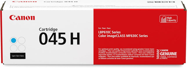 Original Canon 045H Cyan High Yield Toner Cartridge (1245C001)