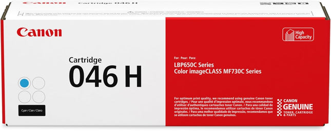 Original Canon 046H Cyan High Yield Toner Cartridge (1253C001)
