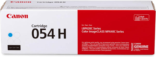 Original Canon 054H Cyan High Yield Toner Cartridge (3027C001)
