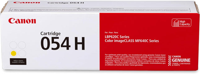 Original Canon 054H Yellow High Yield Toner Cartridge (3025C001)