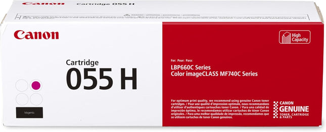Original Canon 055H Magenta High Yield Toner Cartridge (3018C001)