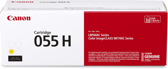 Original Canon 055H Yellow High Yield Toner Cartridge (3017C001)