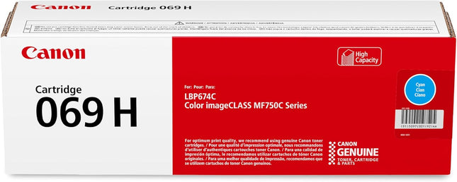 Original Canon 069H Cyan High Yield Toner Cartridge (5097C001)
