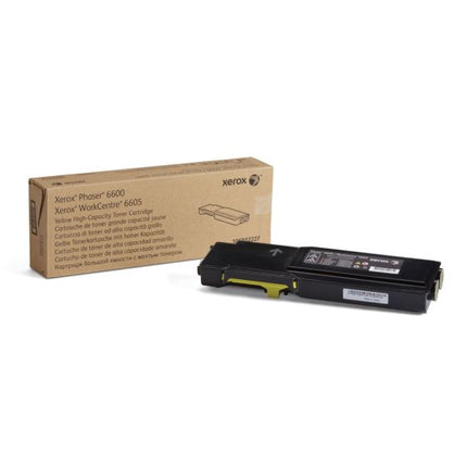 Xerox 106R02227 Original Yellow High Capacity Toner Cartridge Works With Xerox Phaser 6600 Series, WorkCentre 6605 Series