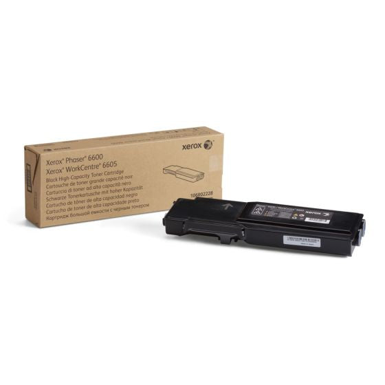 Xerox 106R02228 Original Black High Capacity Toner Cartridge Works With Xerox Phaser 6600 Series, WorkCentre 6605 Series