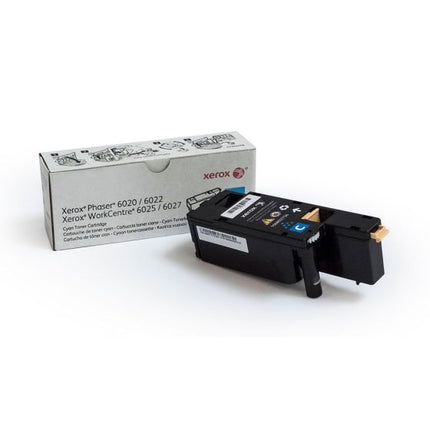 Xerox 106R02756 Original Cyan Toner Cartridge Works With Xerox Phaser 6022, WorkCentre 6027
