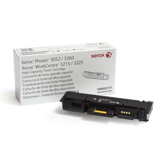 Xerox 106R02777 Original Black High Capacity Toner Cartridge Works With Xerox Phaser 3052, 3260 Series, WorkCentre 3215, 3225