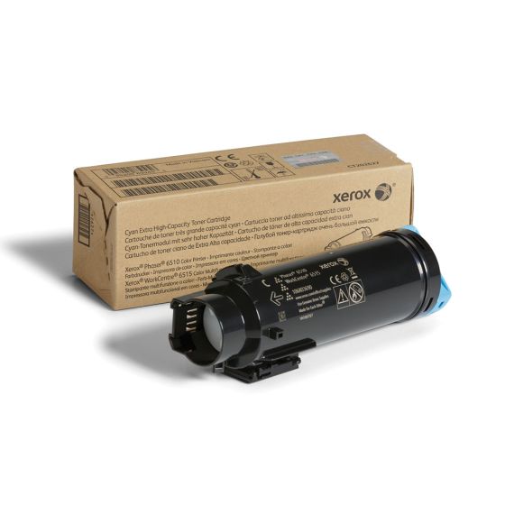 Xerox 106R03690 Original Cyan Extra High Capacity Toner Cartridge Works With Xerox Phaser 6510, WorkCentre 6515