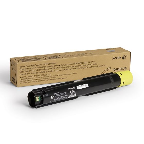 Original Xerox VersaLink C7020/C7025/C7030 Yellow Extra High Capacity Toner Cartridge - 106R03738