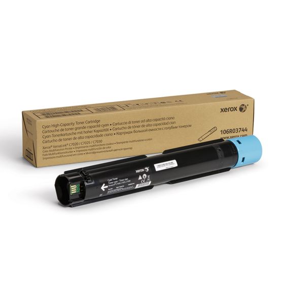 Xerox 106R03744 Original Cyan High Capacity Toner Cartridge Works With Xerox VersaLink C7020, C7025, C7030