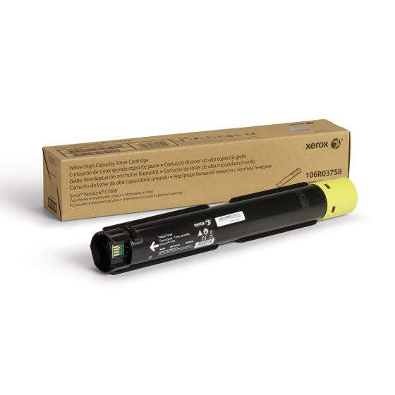 Xerox 106R03758 Original Yellow High Capacity Toner Cartridge Works With Xerox VersaLink C7000