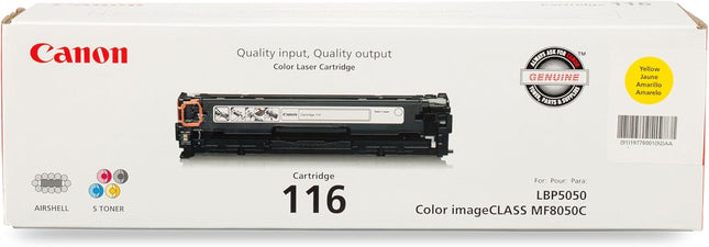 Original Canon 116Y Yellow Toner Cartridge (1977B001AA)
