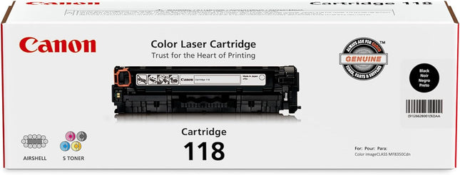Original Canon 118BK Black Toner Cartridge (2659B001AA)
