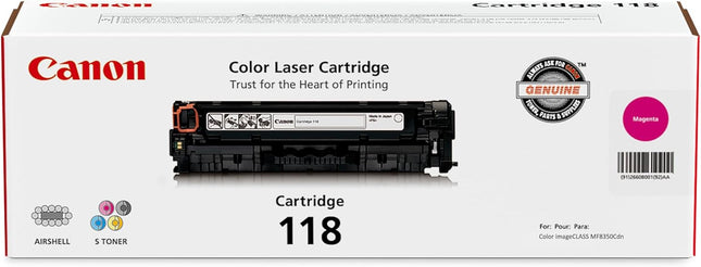 Original Canon 118M  Magenta High Yield Toner Cartridge (2660B001AA)