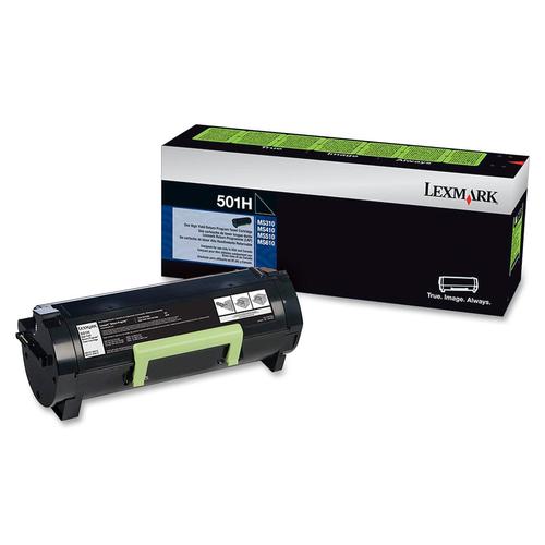 Lexmark 50F1H00 (501H) Original Black High Yield Return Program Toner Cartridge (5,000 Pages)