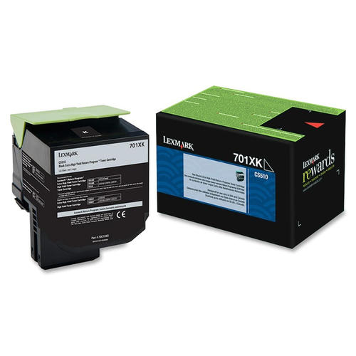 Lexmark 70C1XK0 Original 701XK Black Extra High Yield Return Program Toner Cartridge