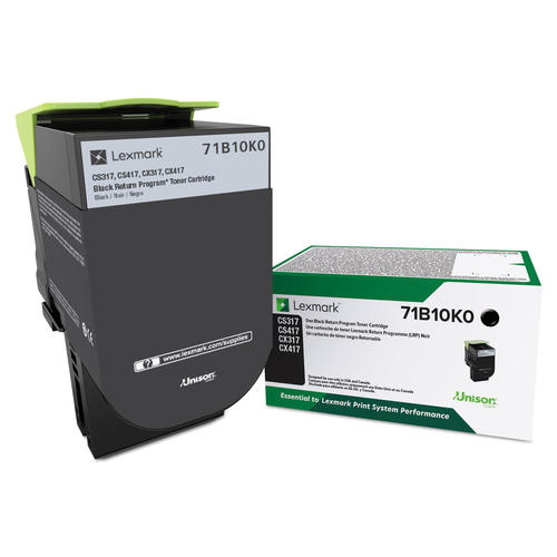 Lexmark 71B10K0 Original CS/X317/417/517 Black Return Program Toner Cartridge 3K