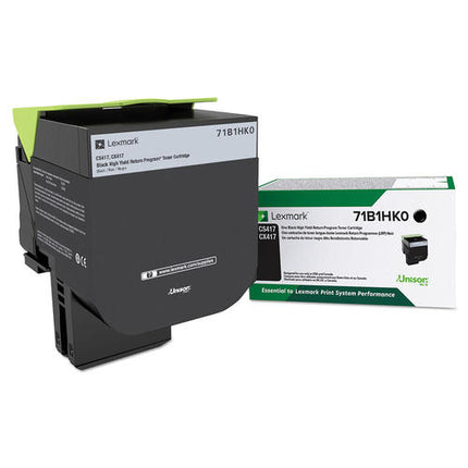 Lexmark 71B1HK0 Original CS/X417/517 Black High Yield Return Program Toner Cartridge 6K