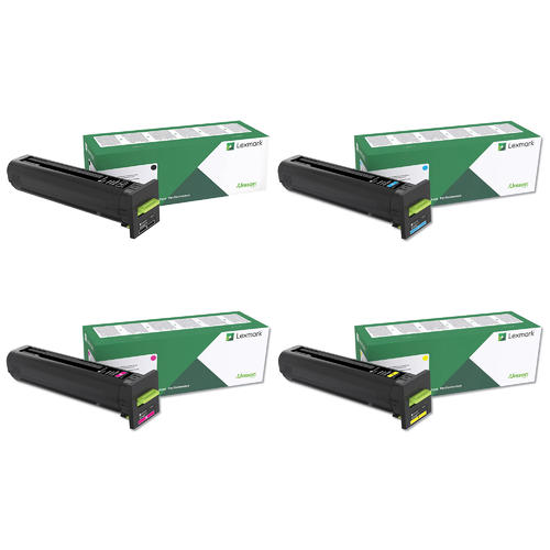 Lexmark 72K1XK0, 72K1XC0, 72K1XM0, 72K1XY0 original extra-high-yield toner 4-pack, black, cyan, magenta and yellow