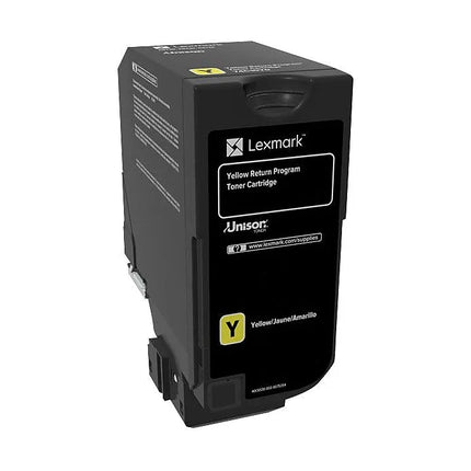 Lexmark 74C1SY0 original yellow toner cartridge