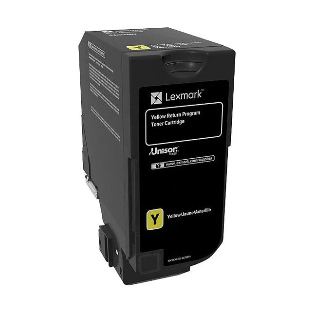 Lexmark 74C1SY0 original yellow toner cartridge