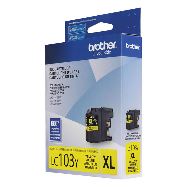 Brother LC103Y original yellow high yield ink cartridge